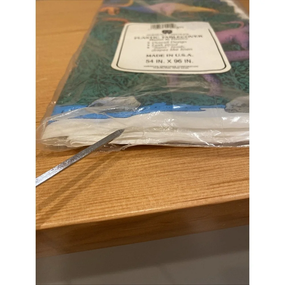 Vintage NOS Dinosaur Table Cover  54